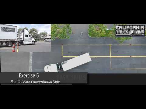 California Truck Driving Academy - Class A Parallel Park Conventional Side