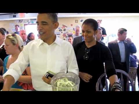 President & Michelle Obama visit the Asheville RAD & 12 Bones •  April 23, 2010