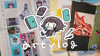 8月vlog│今月やったことを手帳にまとめる/来年の手帳会議📖│過去の手帳もパラパラ見る日