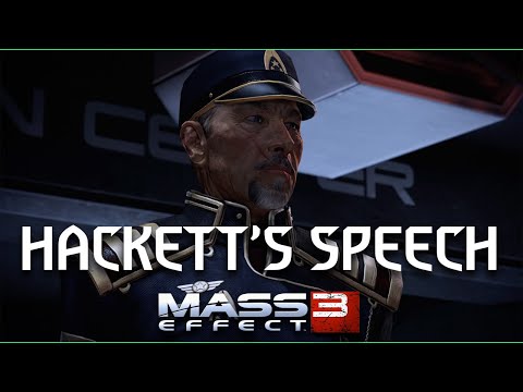 Admiral Hackett's Motivational Speech | Mass Effect 3 Legendary Edition