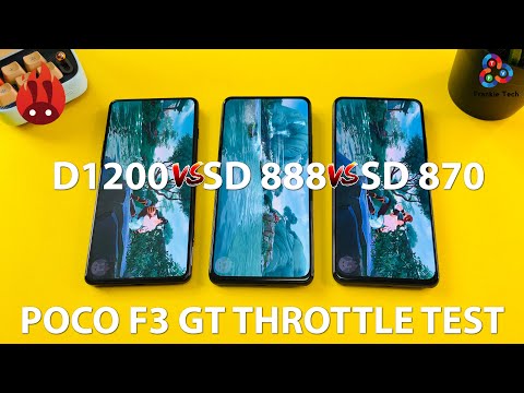 Redmi K40 Gaming Edition (POCO F3 GT) vs Mi 11i vs POCO F3 ANTUTU THROTTLE TEST