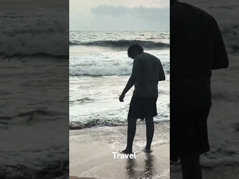 "Relaxing evening at the beach, enjoying the soothing waves 🌊
