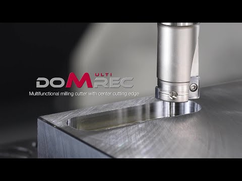 DoMultiRec - Multifunctional milling cutter with center cutting edge.