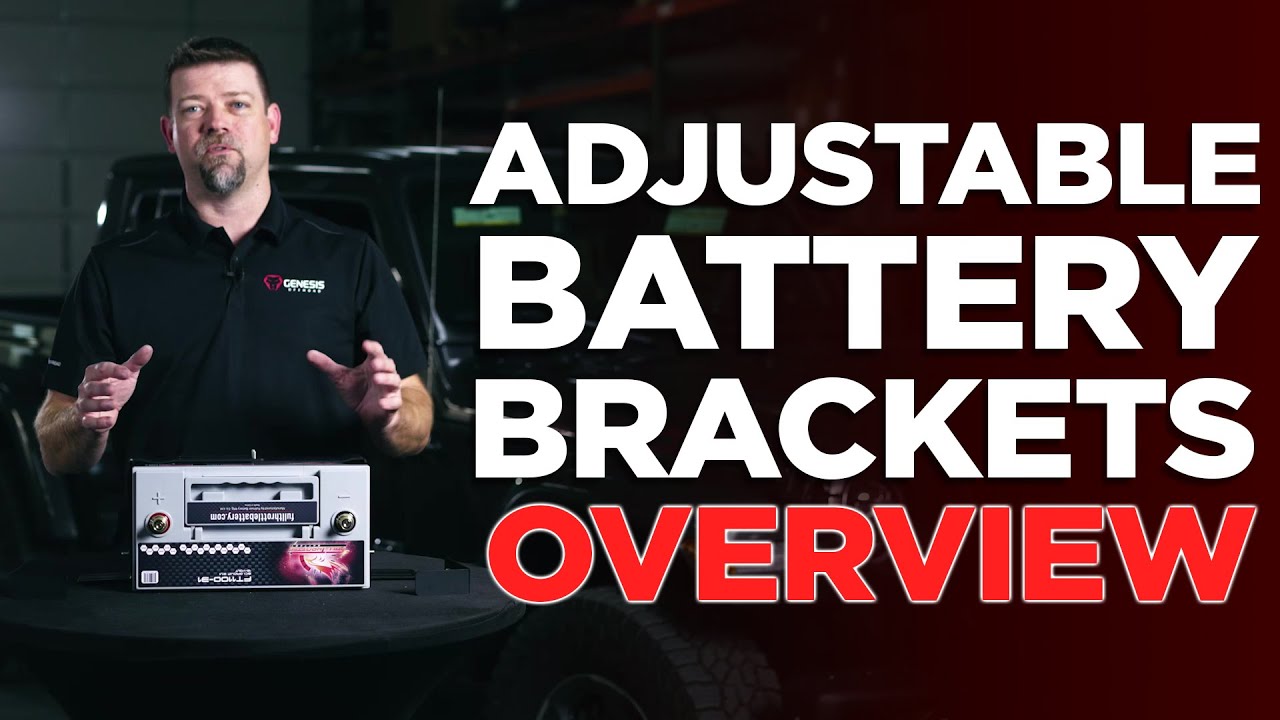 Adjustable Battery Mount Brackets from Genesis Offroad