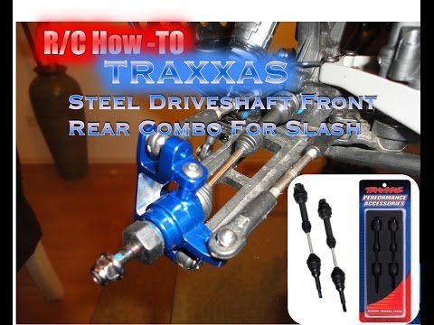 HDRC:How to Install/upgrade- traxxas CVD 6852R Steel Spline driveshafts On 1/10 models