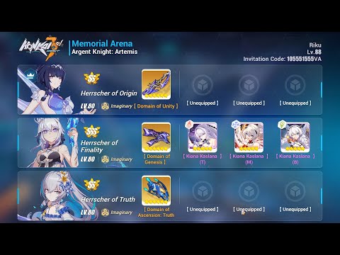 [EX MA] AKA 31946 - 7S Herrscher Trio (No Mei/Bron Gear) | Honkai Impact 3