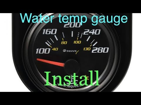 DIY install equus water temp gauge install 3rd gen camaro