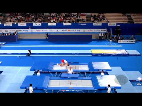 GEENS Joris (BEL) M - 2019 Trampoline Worlds, Tokyo (JPN) - Qualification Trampoline R2