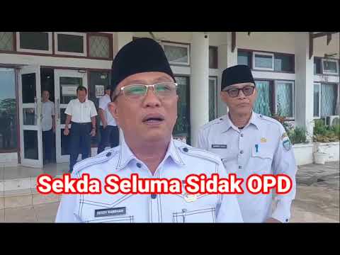 sekda Seluma Sidak OPD Hari pertama Masuk