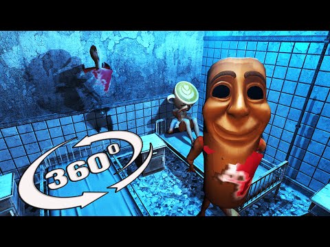 360° VR HORROR  ESCAPE the Dungeon of Zombie Tung Tung Tung SAHUR! Ballerina Cappucina can SAVE YOU