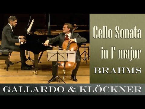 LIVE: Johannes Brahms | Cello Sonata in F major | Benedict Kloeckner | José Gallardo