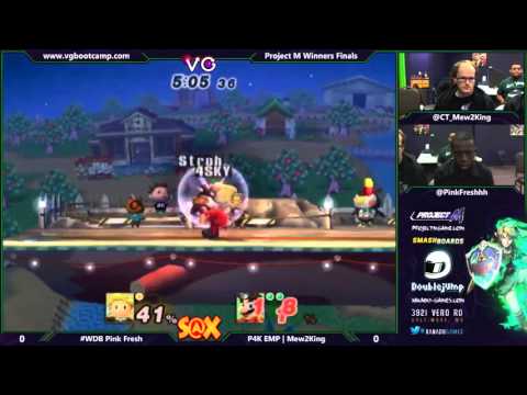 S@X 9/30/14 - Pink Fresh (Lucas) vs Mew2King (Mario) - Project M Winners Finals - Smash PM