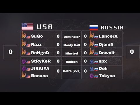 BSL Nation Wars - Week 1 - USA vs Russia - StarCraft Remastered Outside Korea Team Event