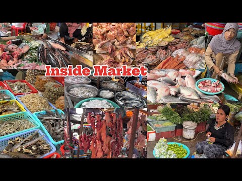 Evening Popular Market Tour | Chbar Ampov Market, Street Food & Local Life, Phnom Penh, Cambodia 🇰🇭