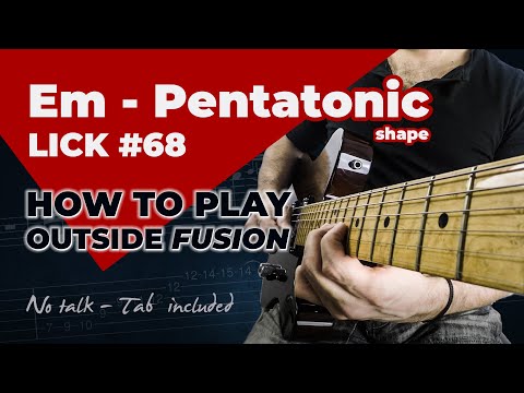 Guitar Lick #68 - Em - Pentatonic (How To Play Outside)