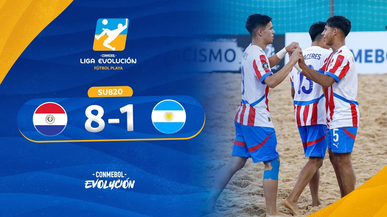 HIGHLIGHTS | PARAGUAY vs. ARGENTINA | CONMEBOL LIGA EVOLUCIÓN FÚTBOL PLAYA - ZONA SUR | SUB20