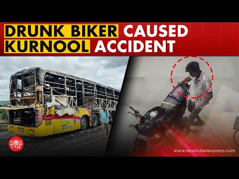 Drunk biker caused Kurnool bus accident, says forensic report