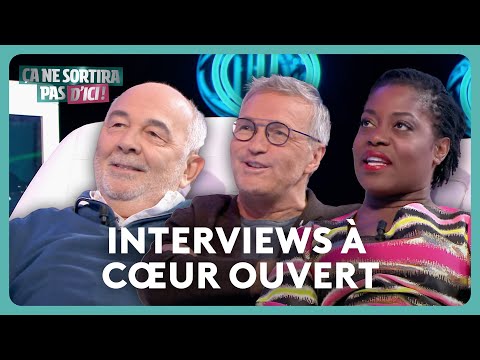 Michel Cymes examine les dossiers médicaux de Laurent Ruquier, Gérard Jugnot, et Claudia Tagbo