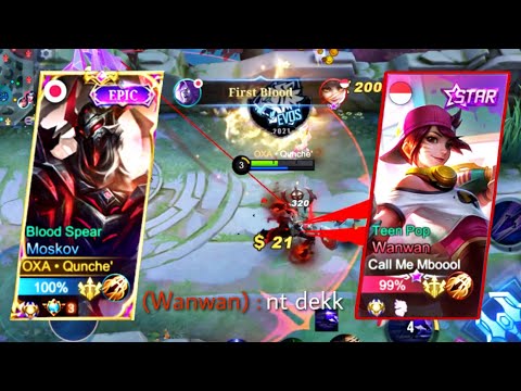 WANWAN COUNTER MOSKOV INSPIRE!! TOP GLOBAL WANWAN VS MOSKOV INSPIRE |BUILD TERSAKIT MOSKOV SEASON 23