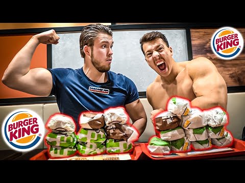 Schaffen wir 10.000 Kcal Burger in 20 Minuten? BURGER KING BATTLE