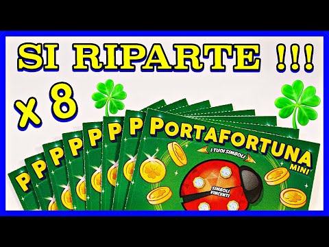 Gratta e Vinci: 𝗣𝗢𝗥𝗧𝗔𝗙𝗢𝗥𝗧𝗨𝗡𝗔 𝗠𝗜𝗡𝗜 𝘅 𝟴 🐞🍀🐞🍀