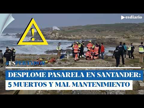 Collapse on the Santander coastal footbridge: 5 dead and maintenance investments at a minimum