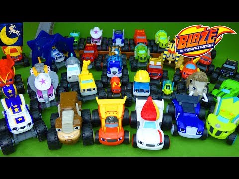 LOTS of Blaze and the Monster Machines Toys Diecast Race Cars Wild Wheels Animals Crusher Pickle Toy