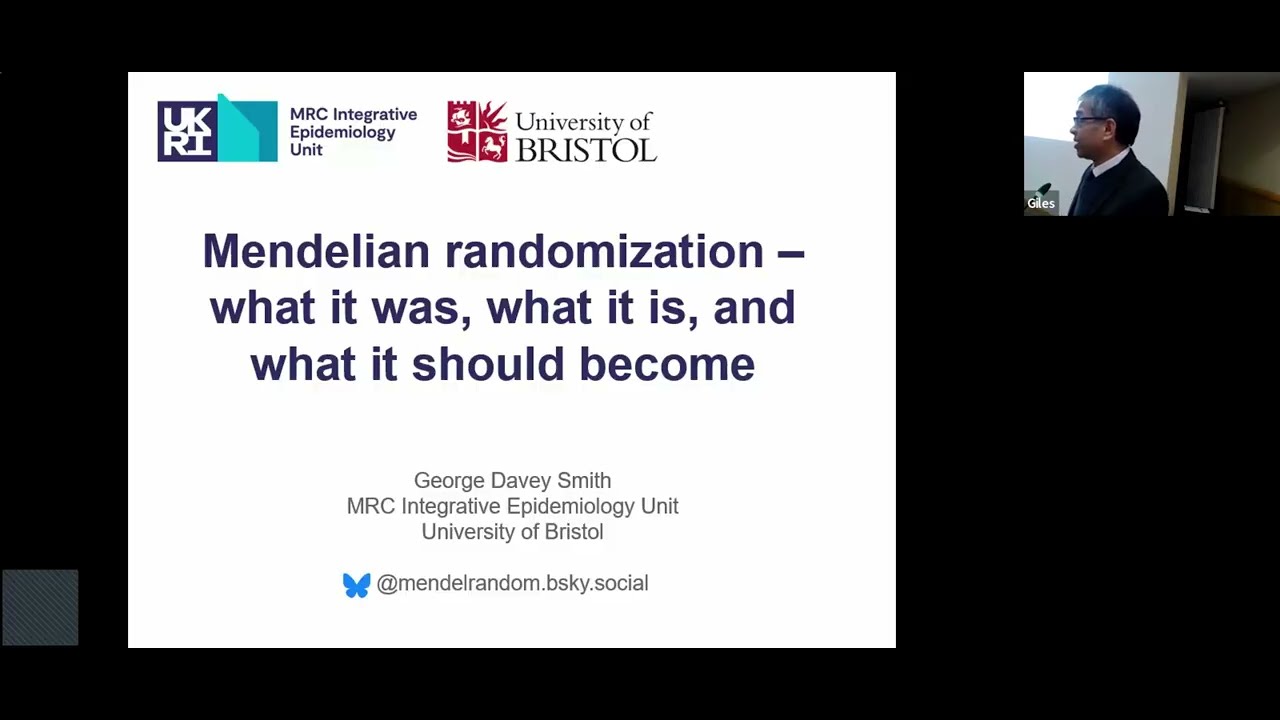 George Davey Smith: Mendelian randomization – what it was, what it is, and what it should become