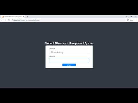 Student Attendance Management System using PHP/MySQLi