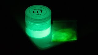 LIT glowing pigment vs generic glow in the dark powder: how bright is it