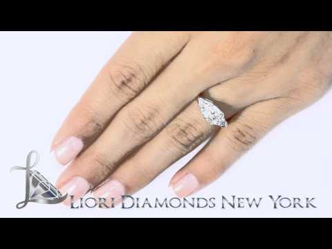 ER-0316 - 1.75 Carat G-SI2 Radiant Cut Three Stone Diamond Engagement Ring 14k White Gold