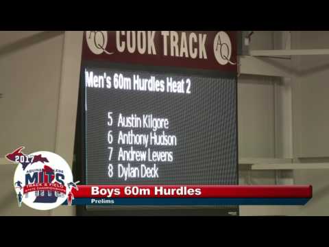 MITS 2017 Boys 60m Hurdle Prelims Heat 2