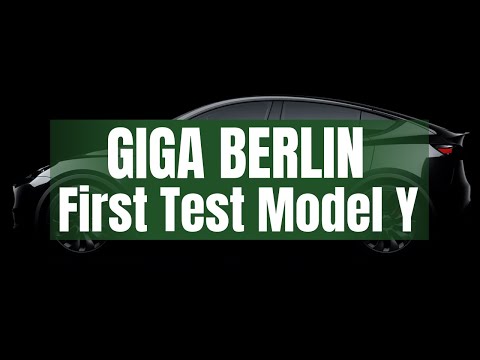 TESLA: Giga Berlin first test Model Y!
