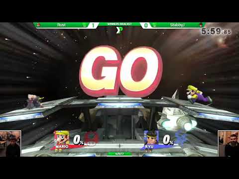 EVAC 4/8/17 - Smash 4 - Rust (Mario) vs StabbyJ (Ryu)