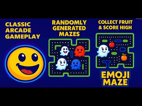 Emoji Maze: Pac-Style Arcade