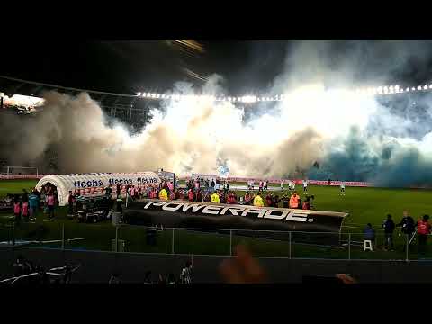 "Recibimiento Racing - Boca | Liga Argentina 2022" Barra: La Guardia Imperial • Club: Racing Club • País: Argentina