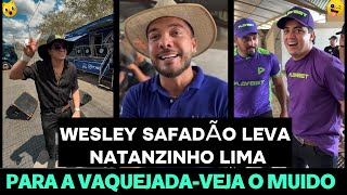WESLEY SAFADÃO LEVA NATANZINHO LIMA PARA A VAQUEJADA DO PARQUE FERNANDO LUCENA