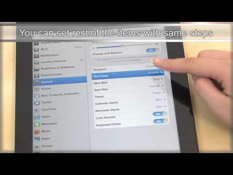 How to Adjust the Volume and Change the Ringtone on Apple The new iPad (iPad 3)
