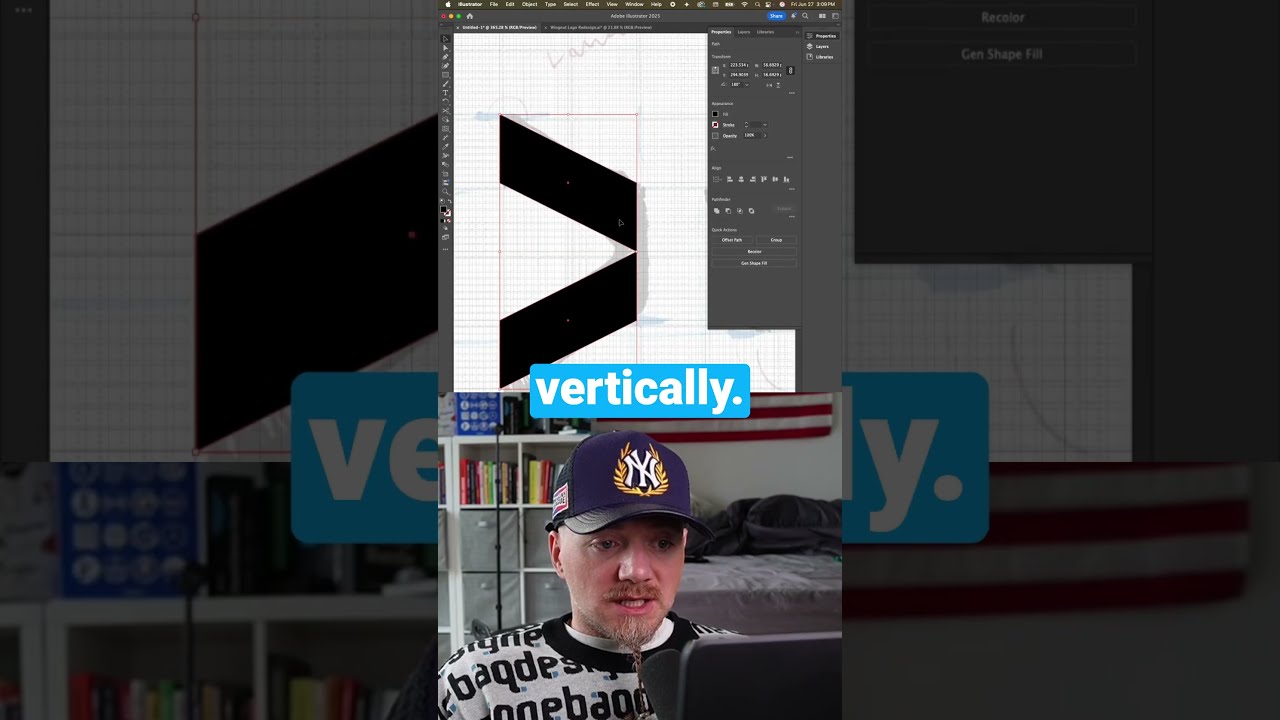From sketch to vector in 30 sec.  #logo