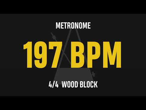 197 BPM 4/4 - Best Metronome (Sound : Wood block)