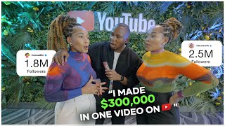Asking Black Millionaire YouTubers How much they Make