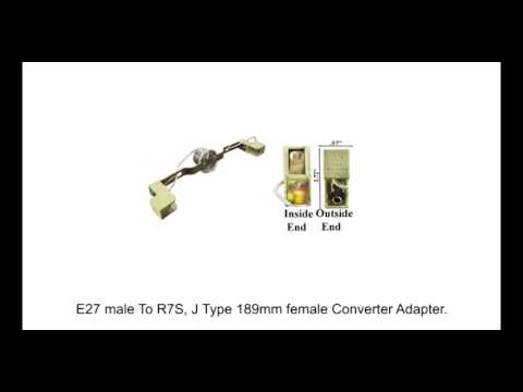 94561   E27 male To R7S, J Type 189mm female Converter Adapter