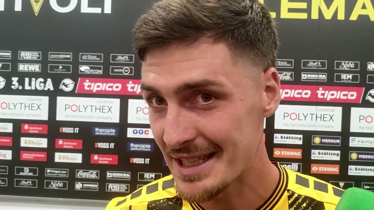  Danilo Wiebe – Mittelfeld, Alemannia Aachen - Halbzeit 1 nicht richtig die Fahrt aufgenommen 