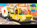 A Tow Truck Gets Squeaky Clean At The Car Wash Cartoon For Kids