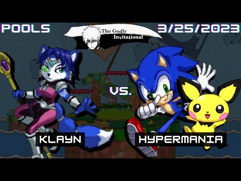 KlaYn (Krystal) vs. HyperMania (Sonic, Pichu) - SSF2 Pools - The Godly Invitational