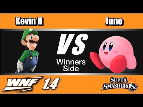 WNF 1.4 - Kevin H (Luigi) Vs. Juno (Kirby) Winners Side - Smash Wii U
