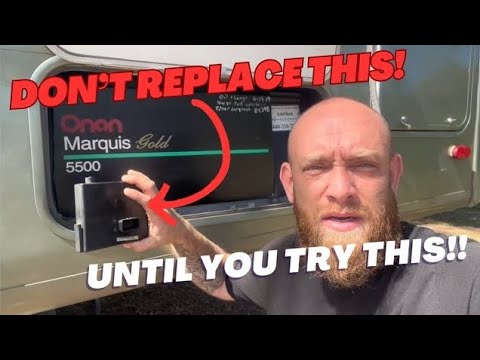 Fixing Onan 5500 Marquis Generator. It shuts off when start button is released