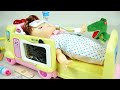 Ambulance baby doll and Doctor toys play