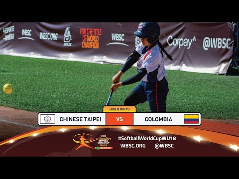 Highlights | Game 4 Chinese Taipei vs Colombia | 2024 WBSC U-18 Women's Softball World Cup - Group A