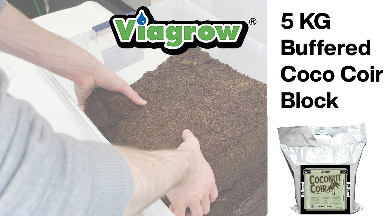 Viagrow Buffered Coco Coir, Premium Growing Media 5 KG / 11 Lbs.